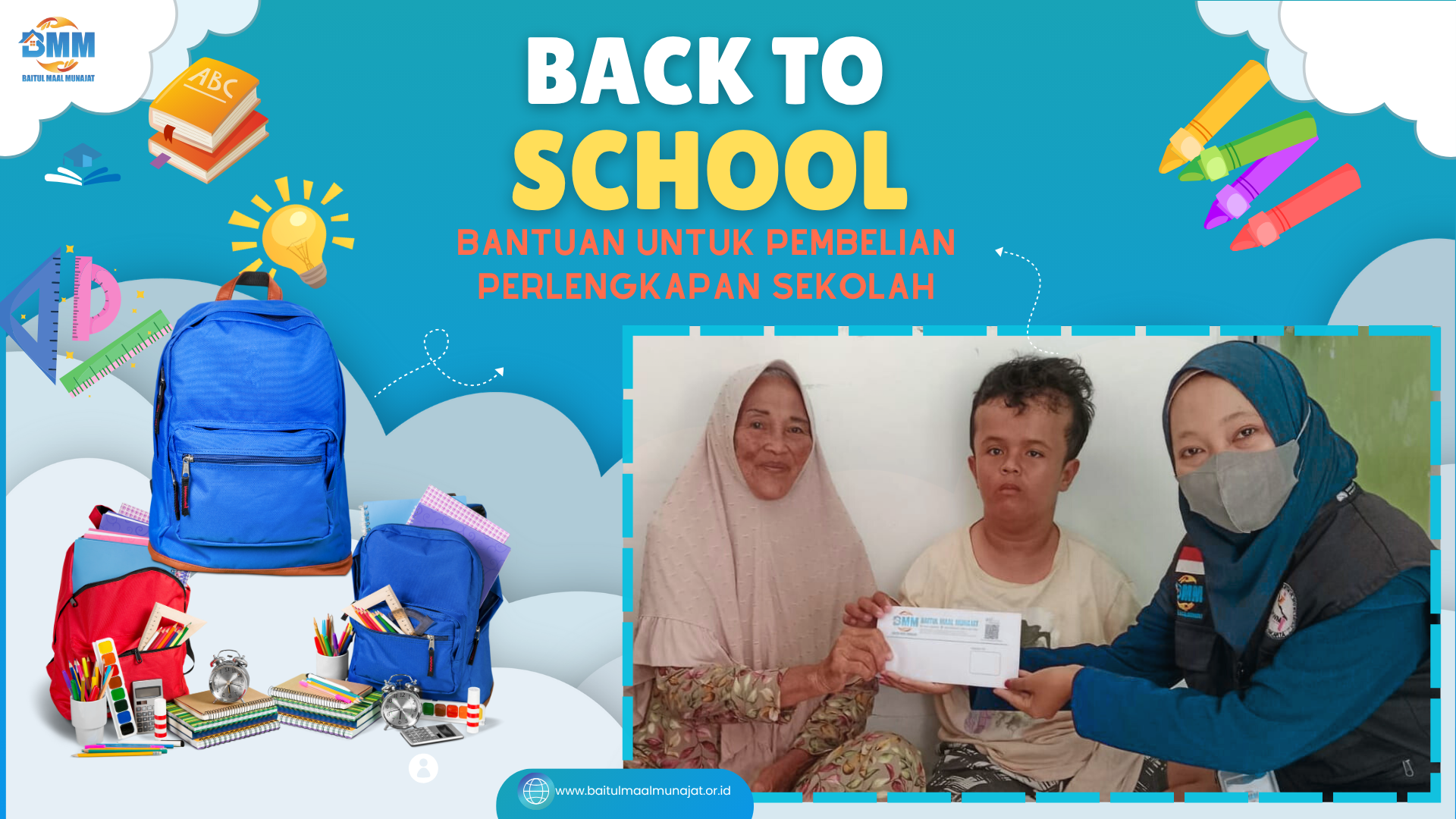 Blue and Yellow Playful Back to School Instagram Post